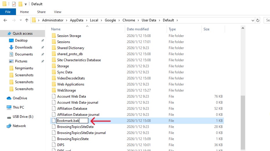 aRecover Deleted Bookmarks Chrome
