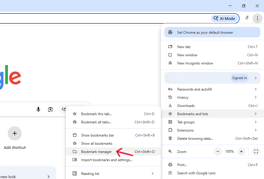 Recover Deleted Chrome Bookmarks