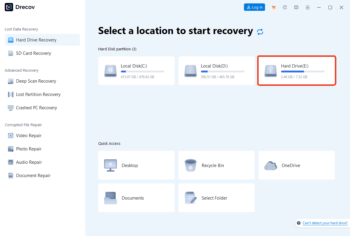 Step-by-Step to Recover Data with PandaOffice Drecov
