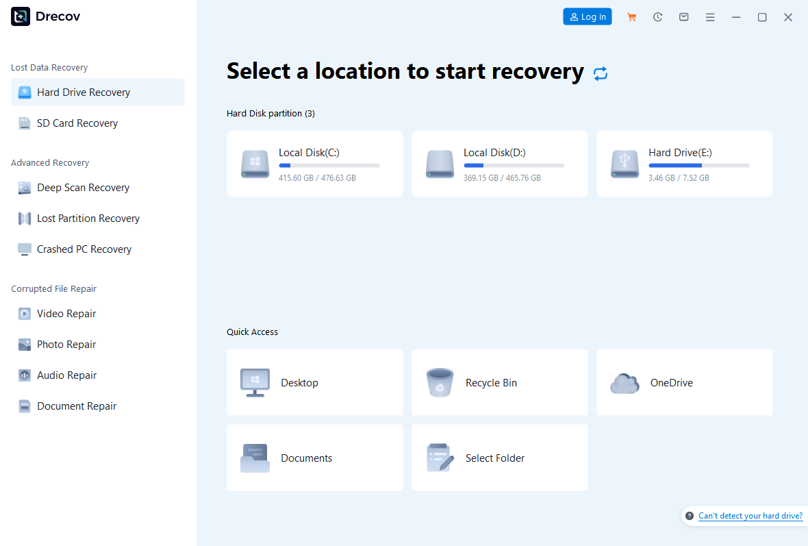 Step-by-Step to Recover Data with PandaOffice Drecov