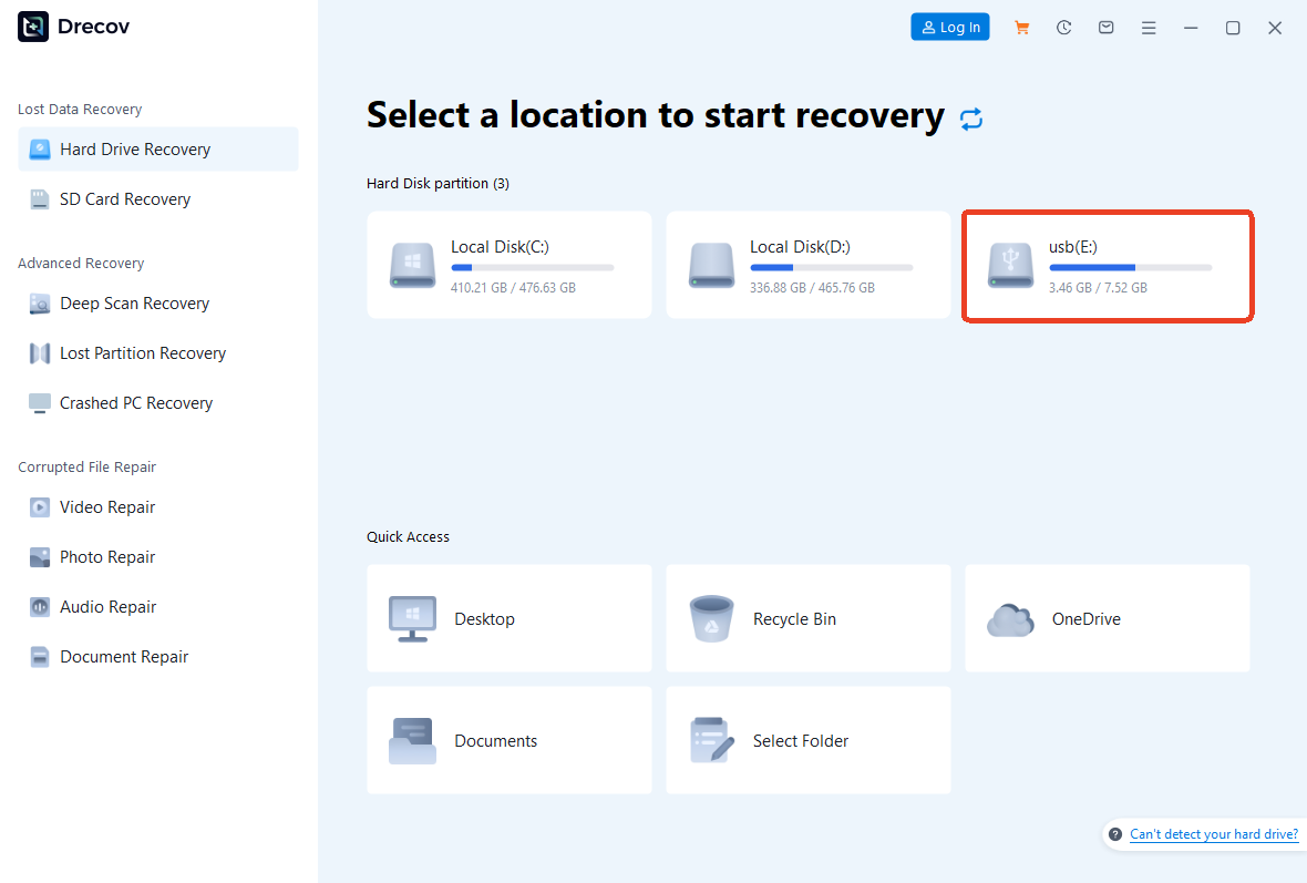 Step-by-Step to Recover Data with PandaOffice Drecov