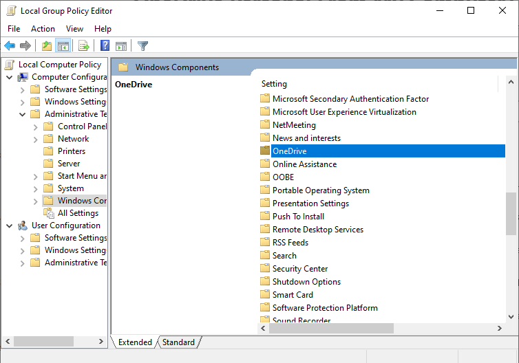 Steps to remove onedrive personal