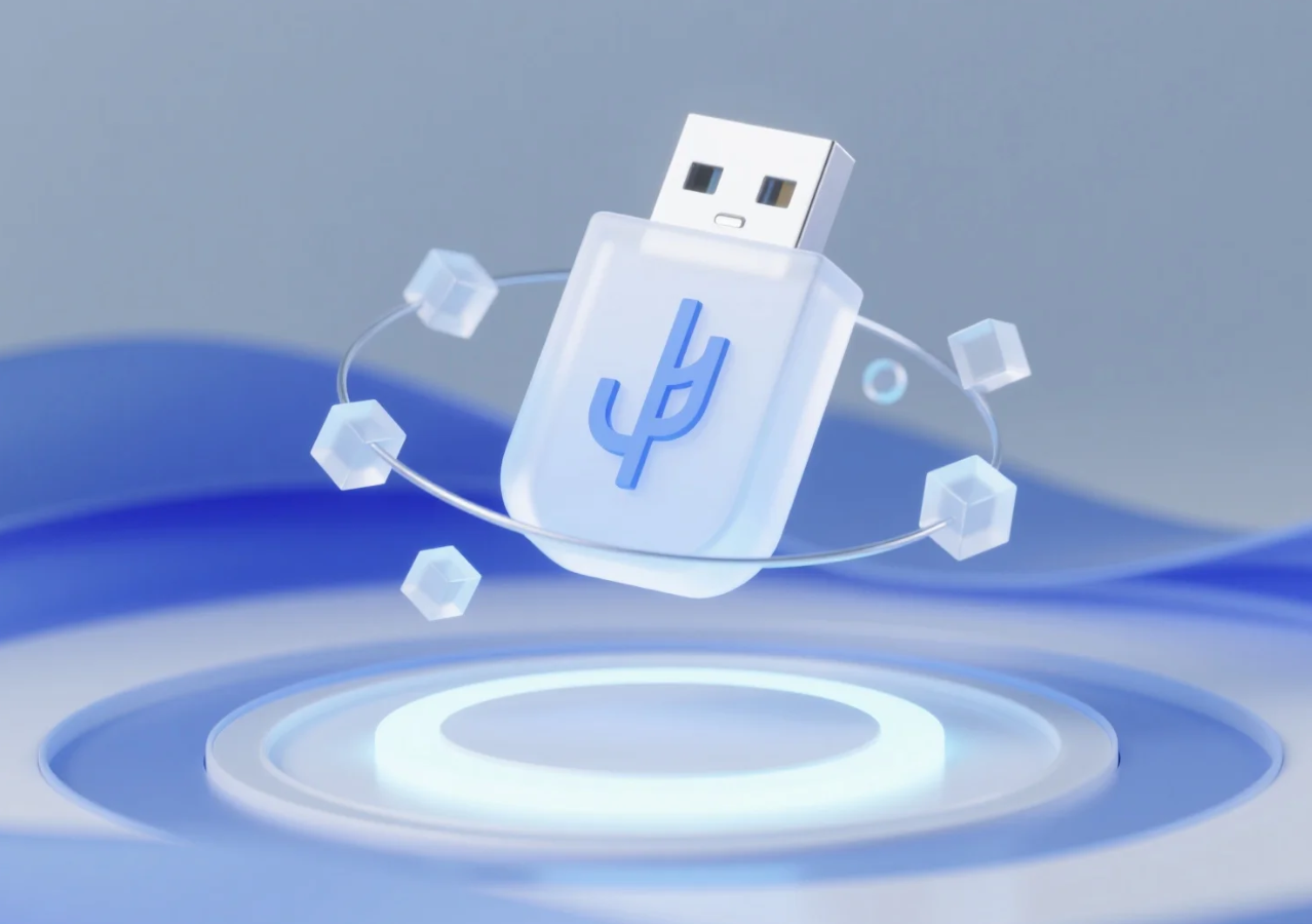 USB drive is not showing up but the light is on