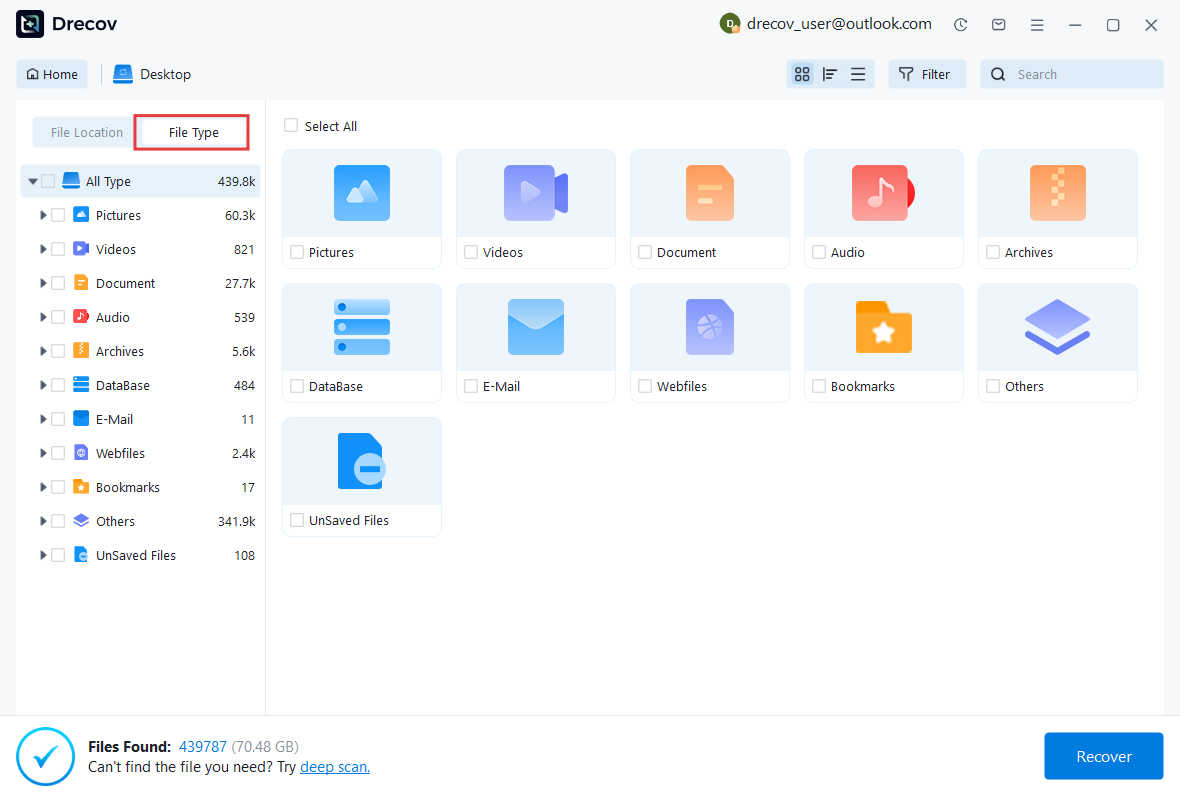 desktop data recovery step 3-2