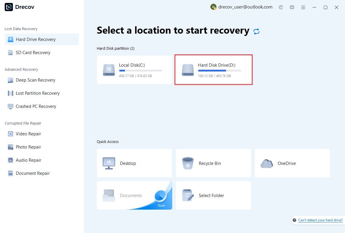 hard disk drive recovery step 1