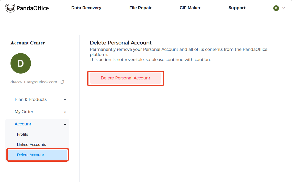 open and repair step 1