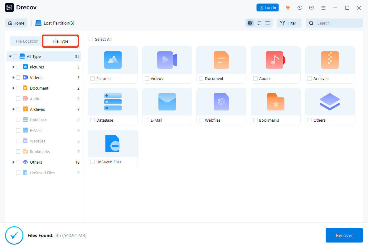 lost partition recovery step 3