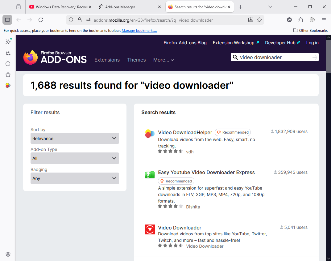 Step to Download Video from Browser Firefox