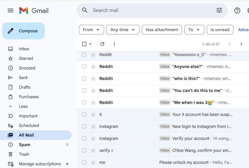 step to find archived emails