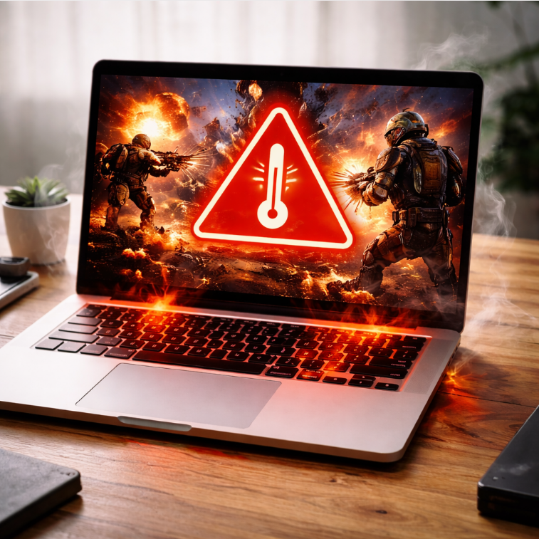 laptop overheating while gaming