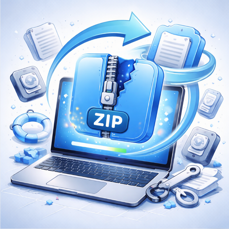 recover deleted zip files