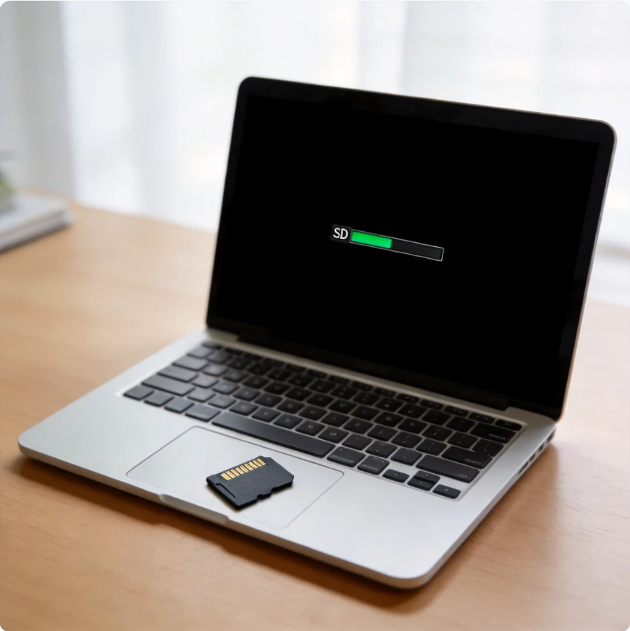 can't format sd card