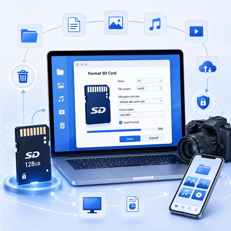 formatting sd card