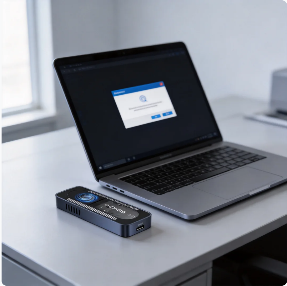 installed new ssd not showing up