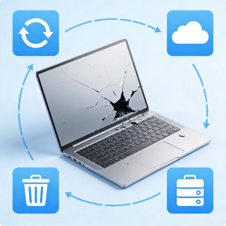 get pictures off broken computers
