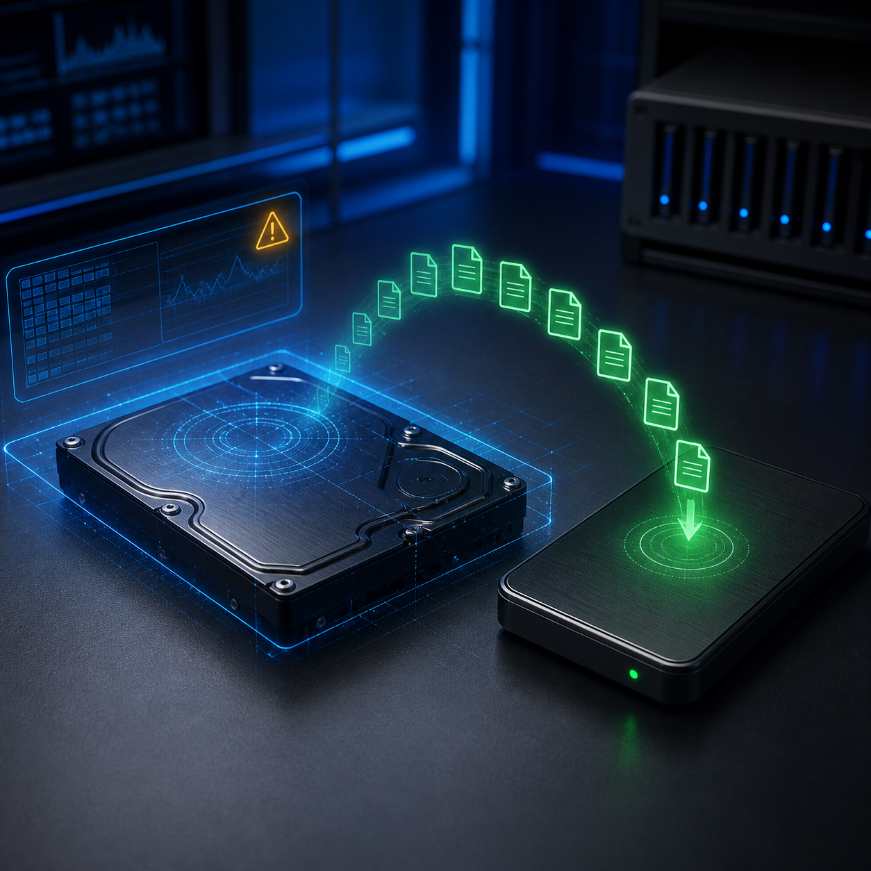 chkdsk to fix hard drive recovery planning illustration