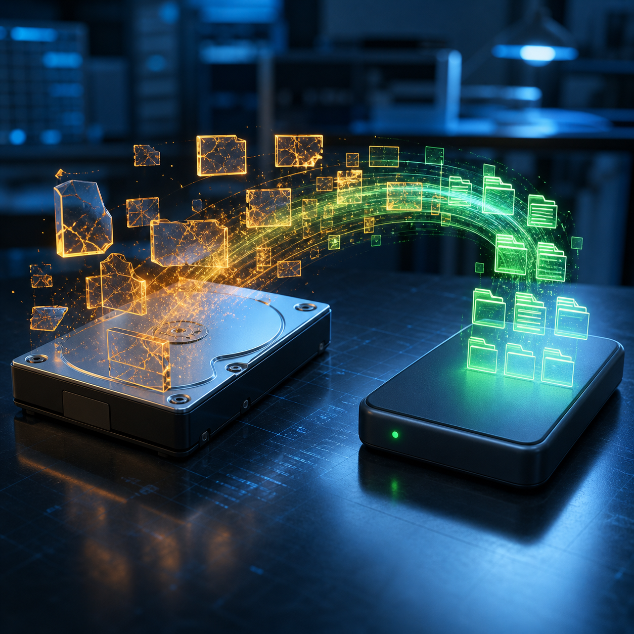 corrupted drive recovery planning illustration