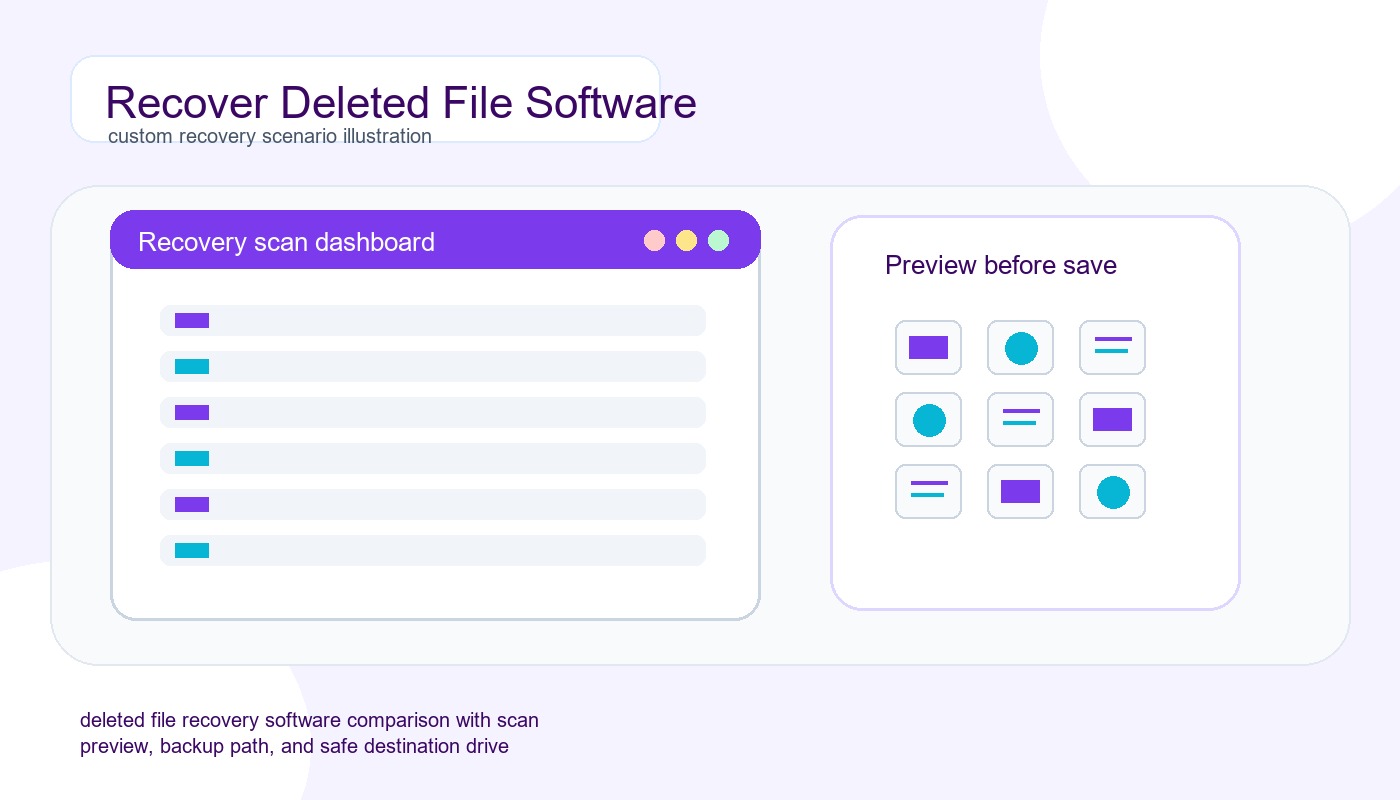 Software Zum Wiederherstellen Gelöschter Dateien: Beste Optionen Und Sichere Schritte recovery planning illustration