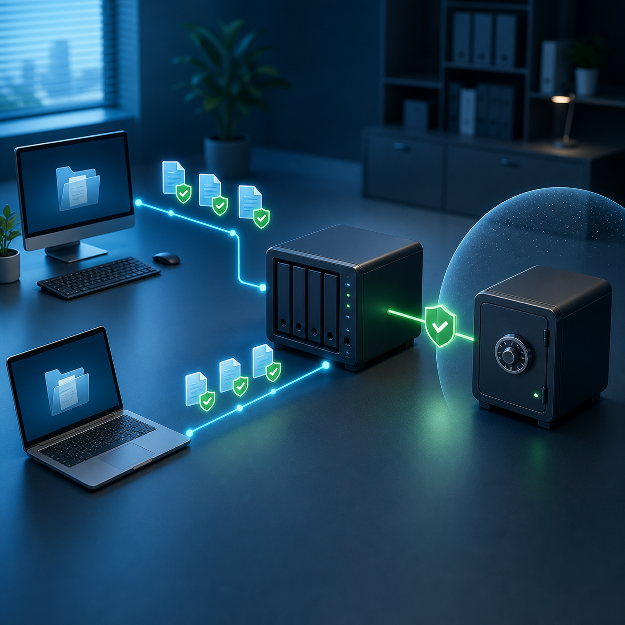 backup network drive planning illustration