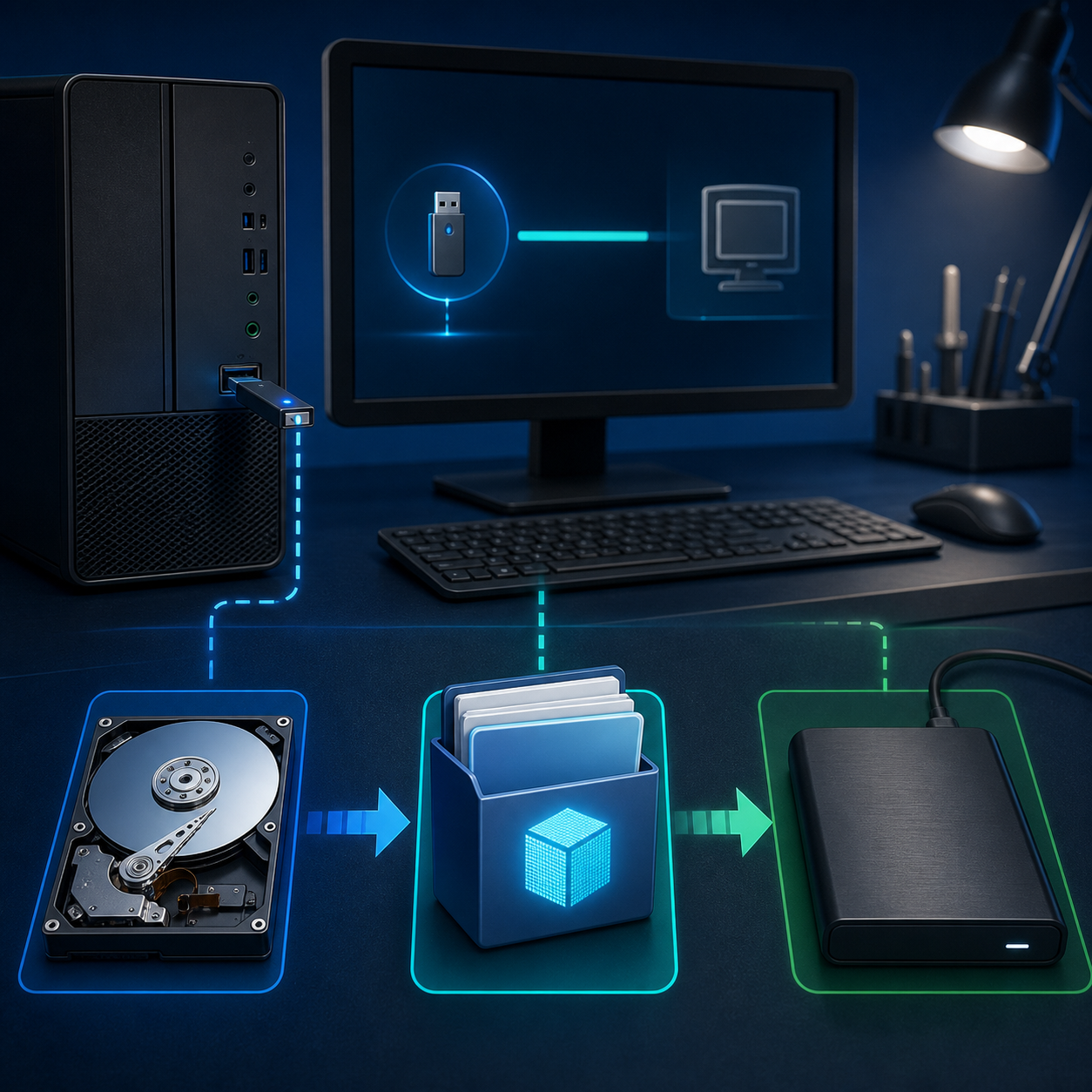 clonezilla disk image planning illustration