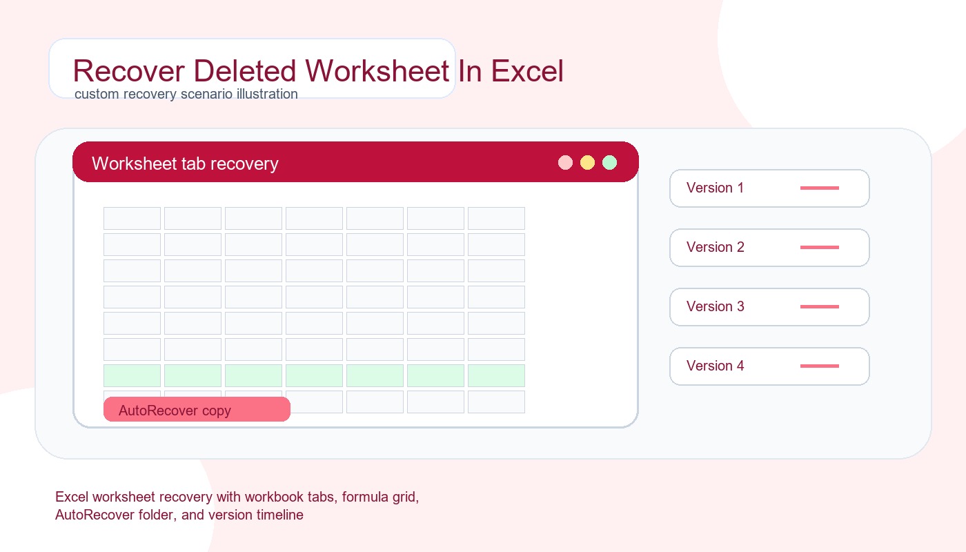 Récupérer Une Feuille Supprimée Dans Excel : Guide De Récupération Et Étapes Sûres