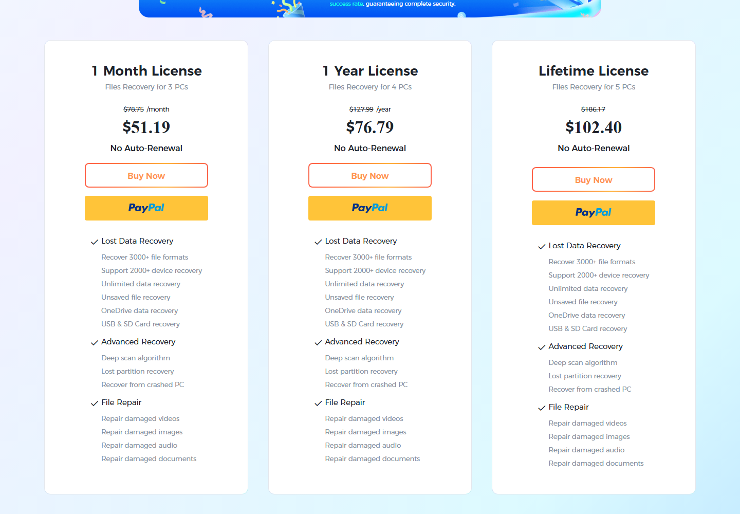 Drecov membership plan pricing screenshot