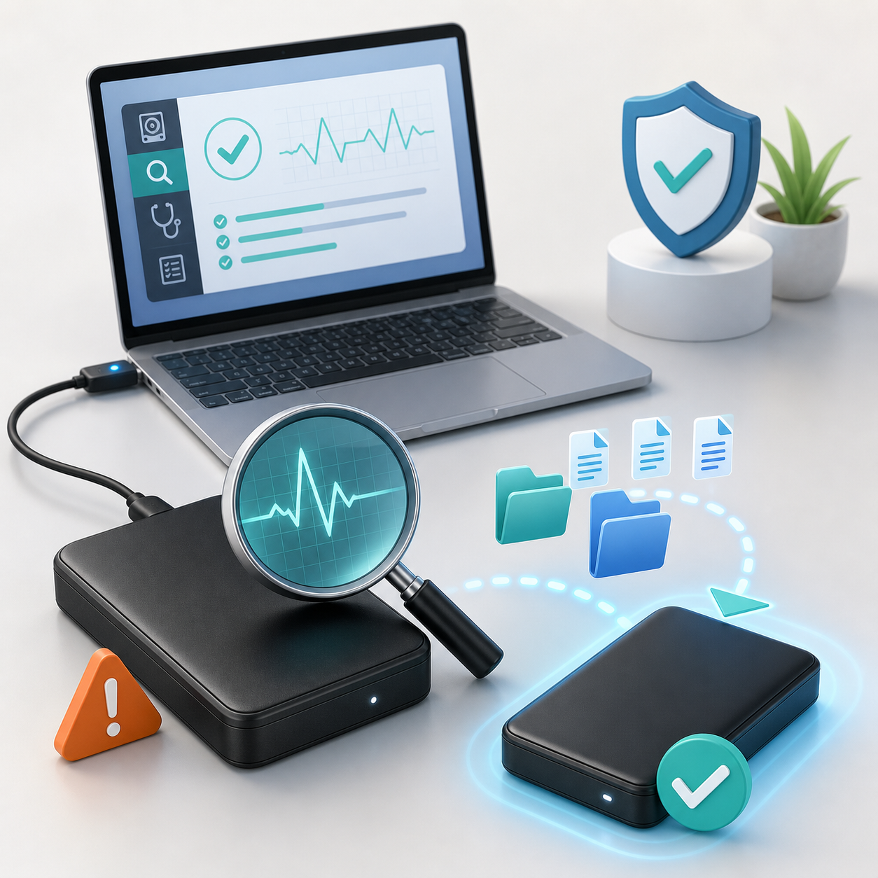 riparare hard disk esterno Seagate illustration