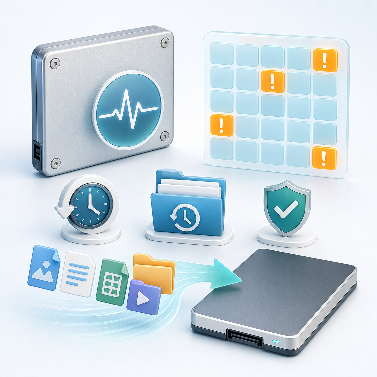 SSD-Laufwerk reparieren illustration