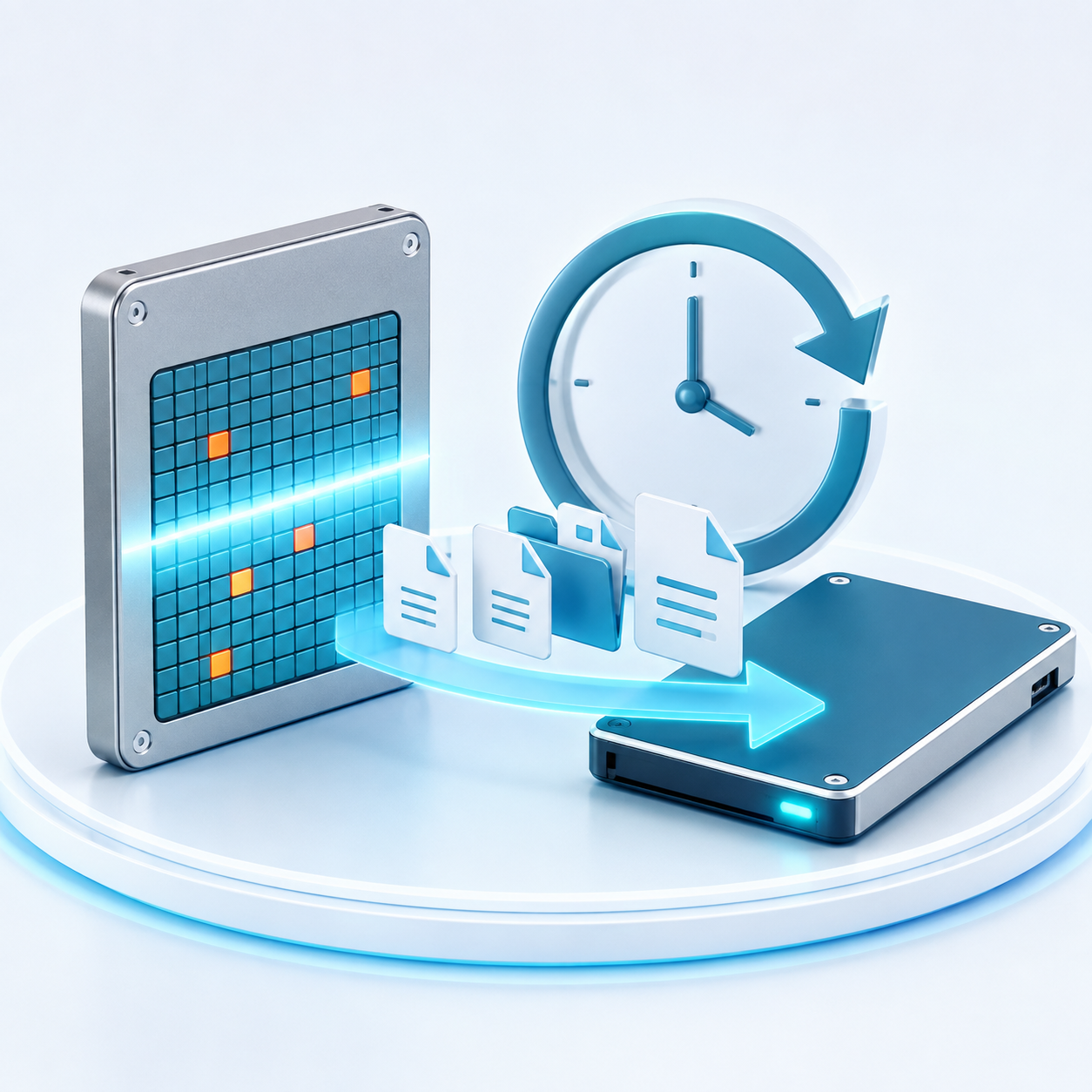 SSD repairing illustration