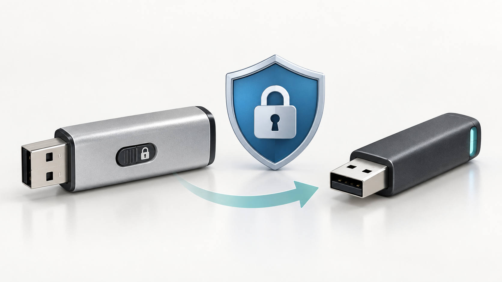 flash drive write protected illustration