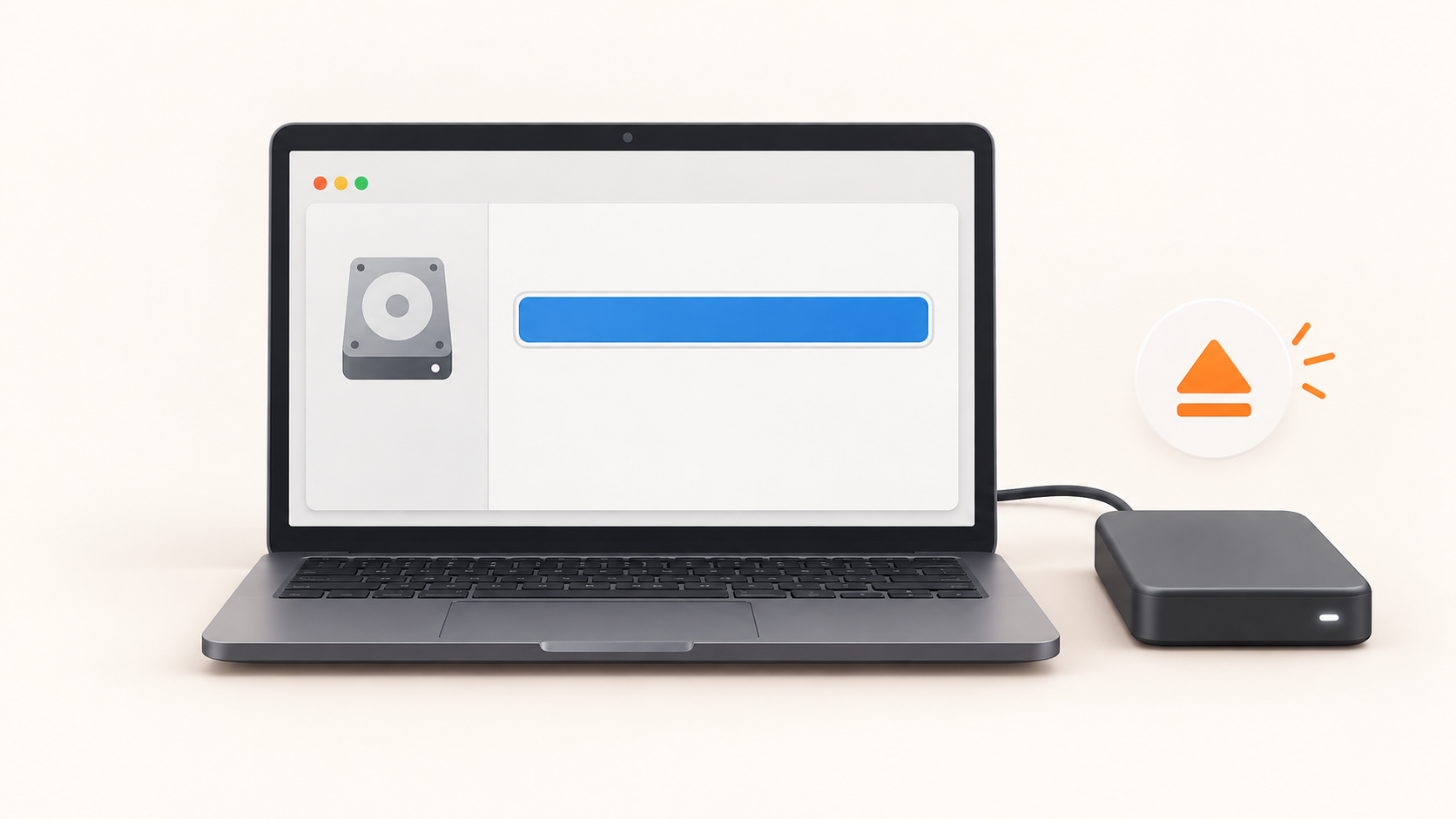format hard drive in Ubuntu illustration