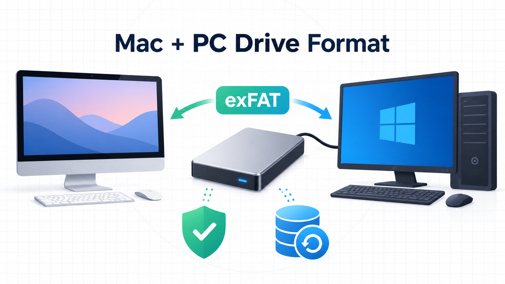 format disc for Mac and PC safety illustration
