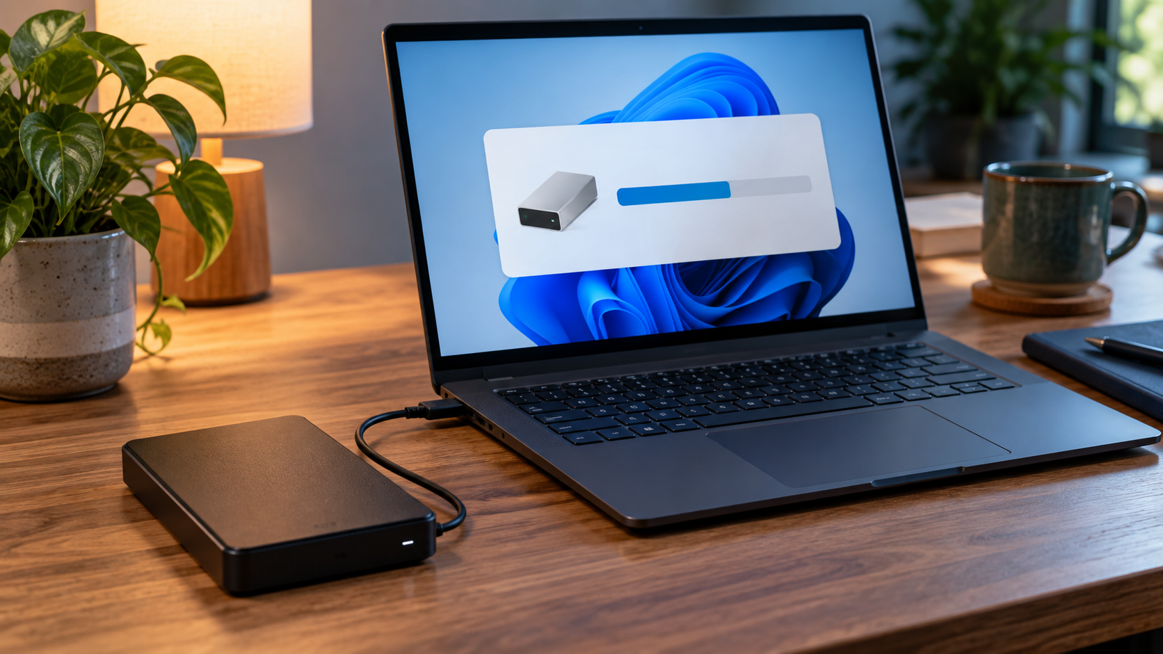 format external hard drive to NTFS safety illustration