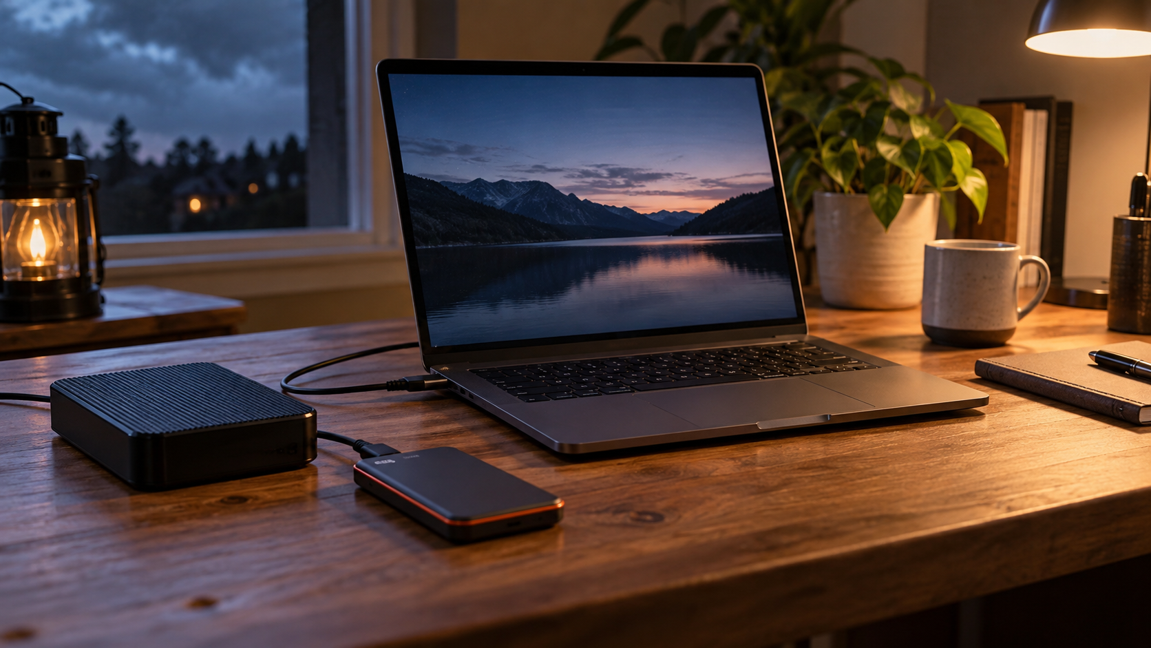 external drive after power outage safety illustration