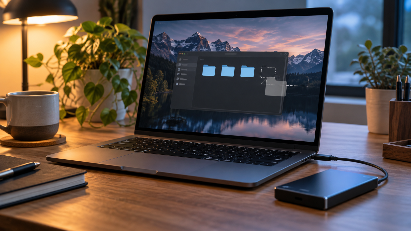 lost partition on external drive safety illustration