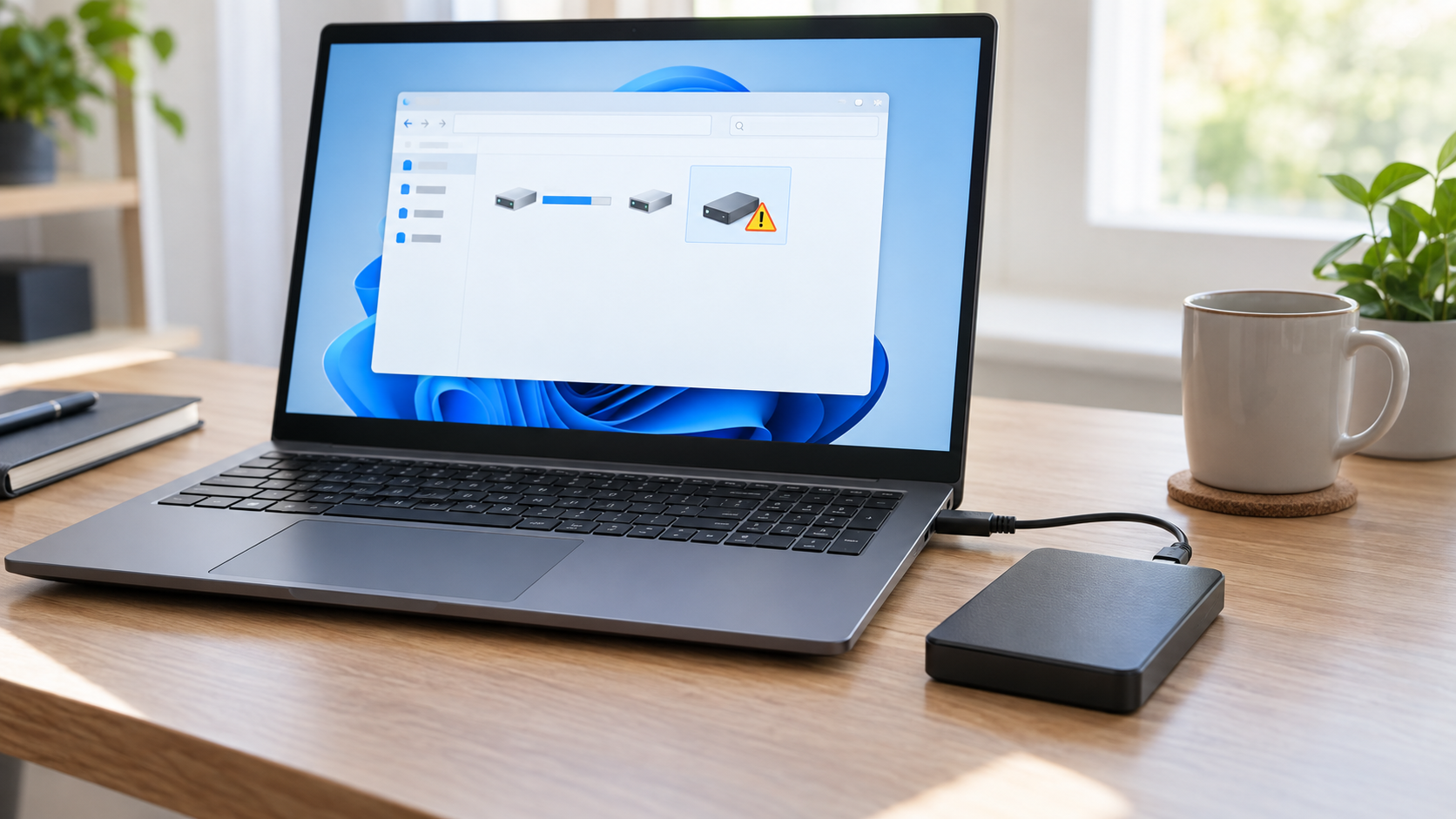 incorrect parameter external hard drive safety illustration