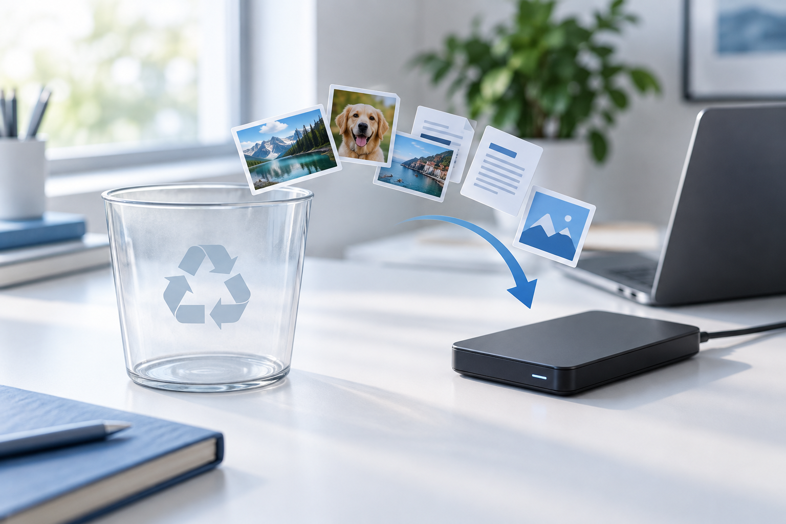 recover files after emptying Recycle Bin safety illustration