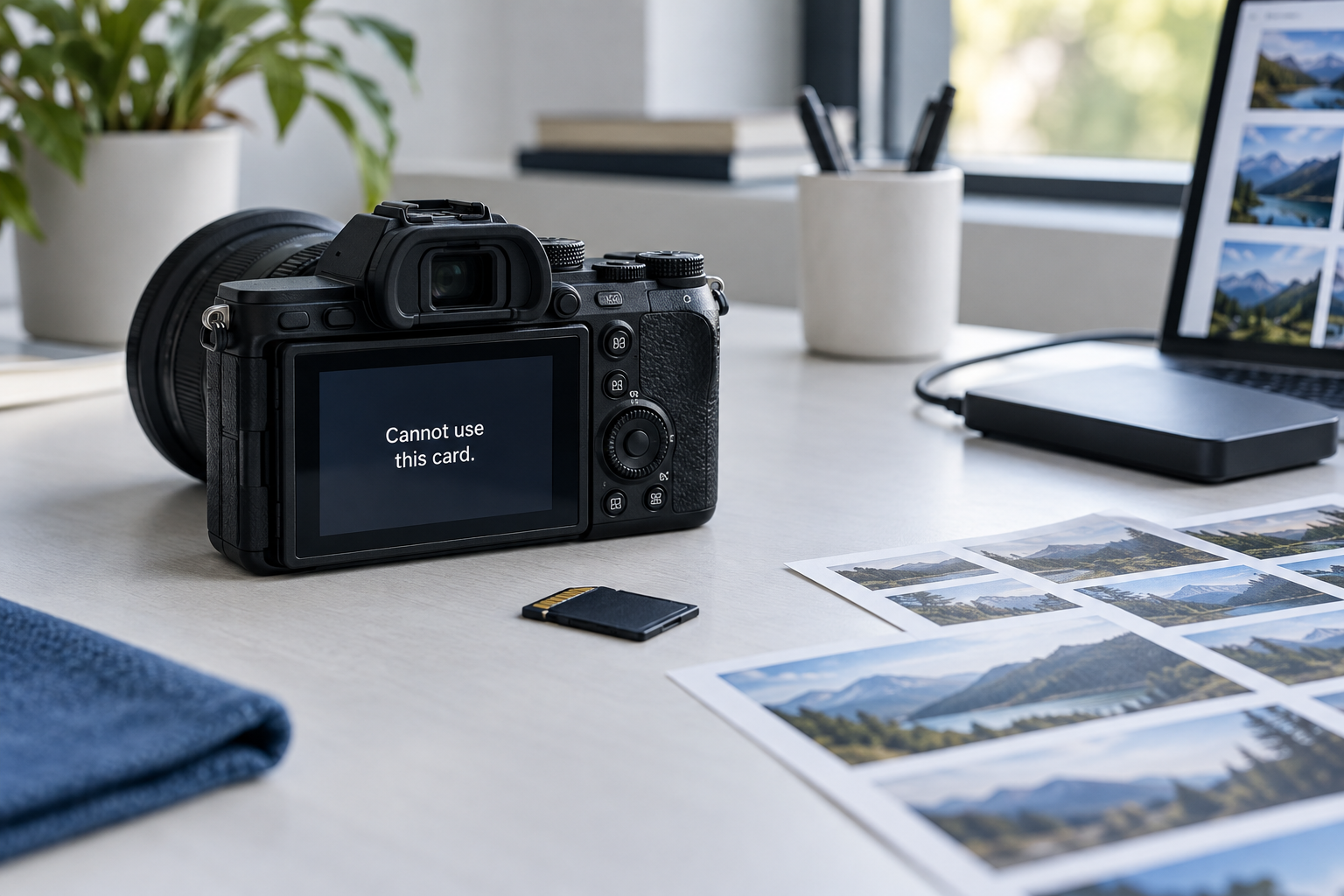 camera says card cannot be used safety illustration