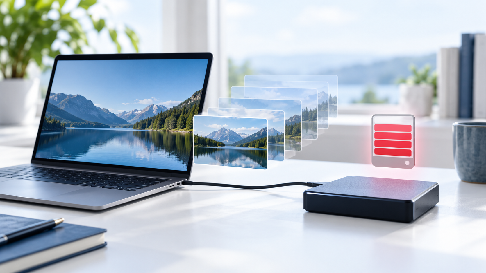 Windows-Sicherungslaufwerk ist voll safety illustration