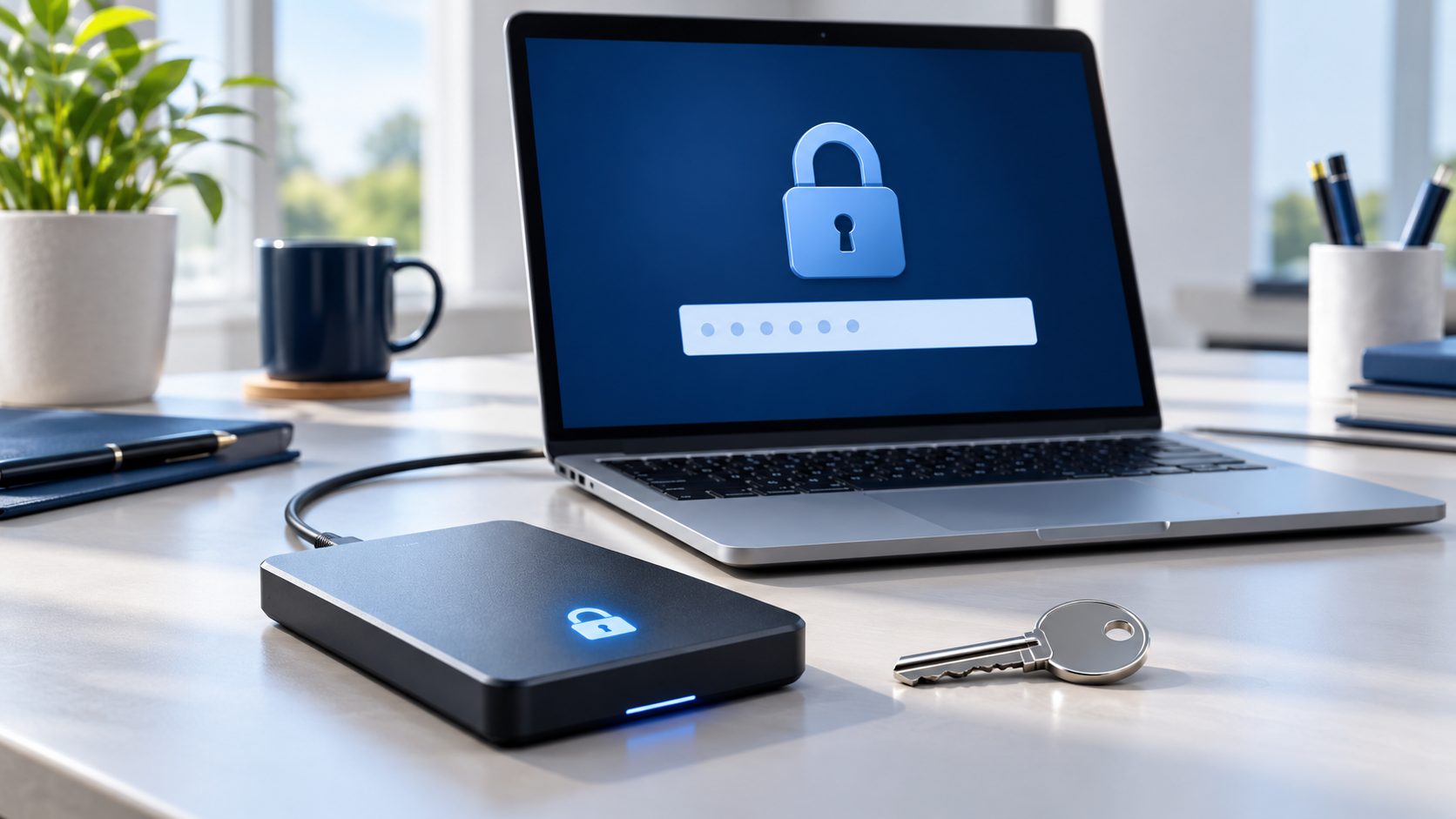 lecteur BitLocker demande clé de récupération safety illustration