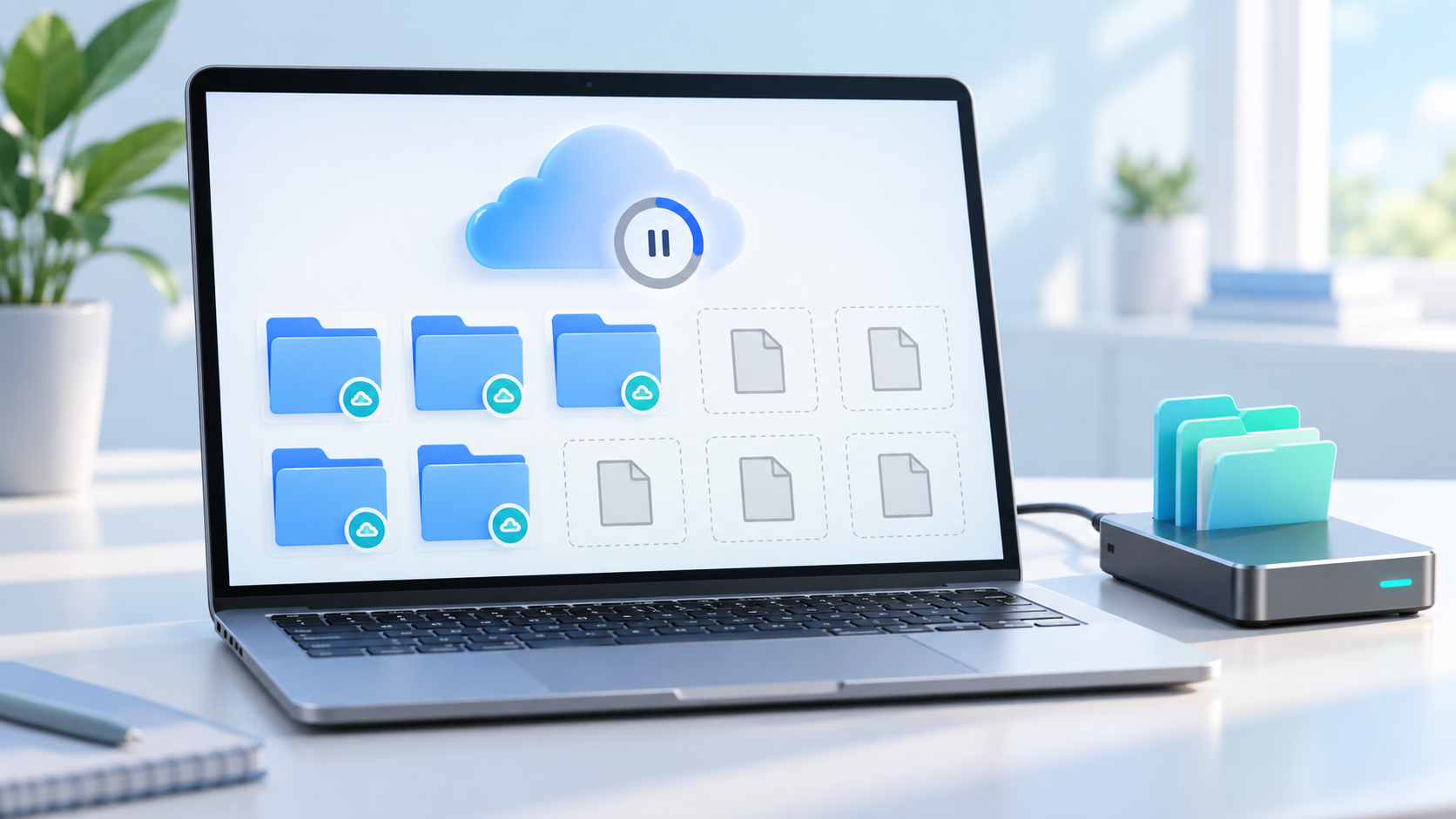 cartella OneDrive bloccata su sincronizzazione in sospeso safety illustration