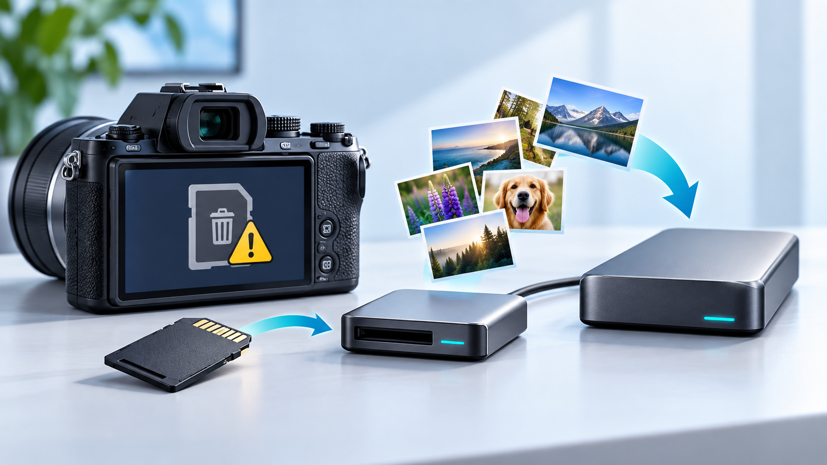 fotocamera chiede di formattare la scheda safety illustration