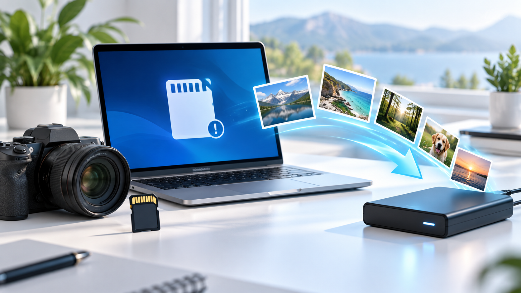 recover photos from an accidentally formatted SD card safety illustration