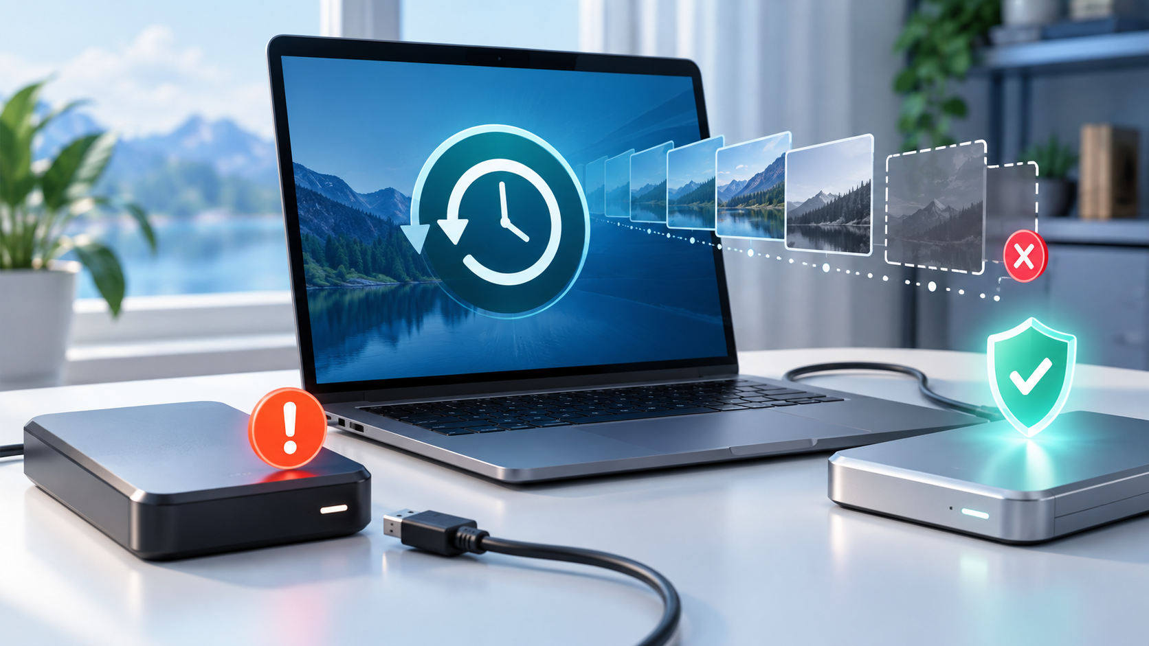 Time Machine backup disk not recognized safety illustration