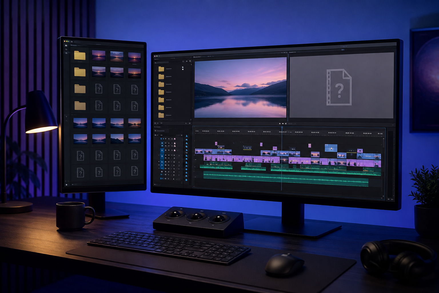 how to make adobe rush restore missing files