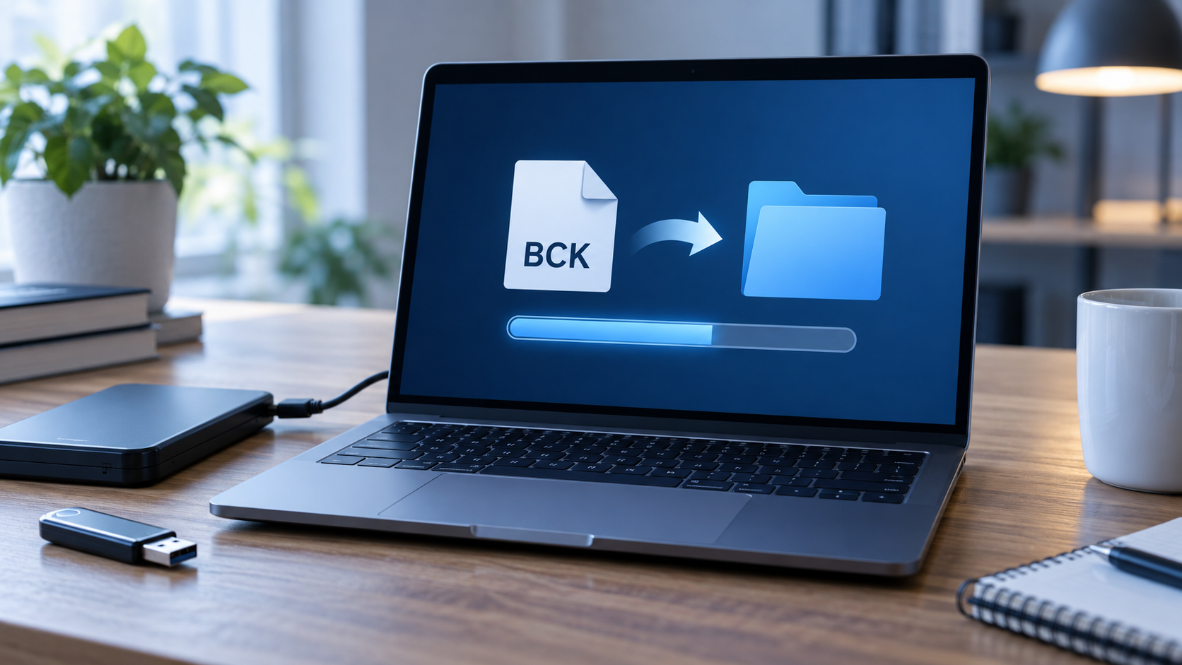 bck file restore