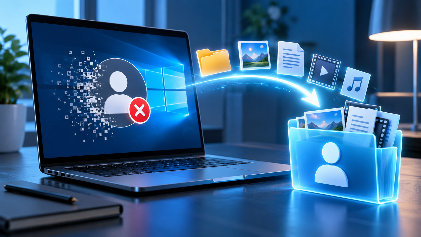 deleted user account windows 10
