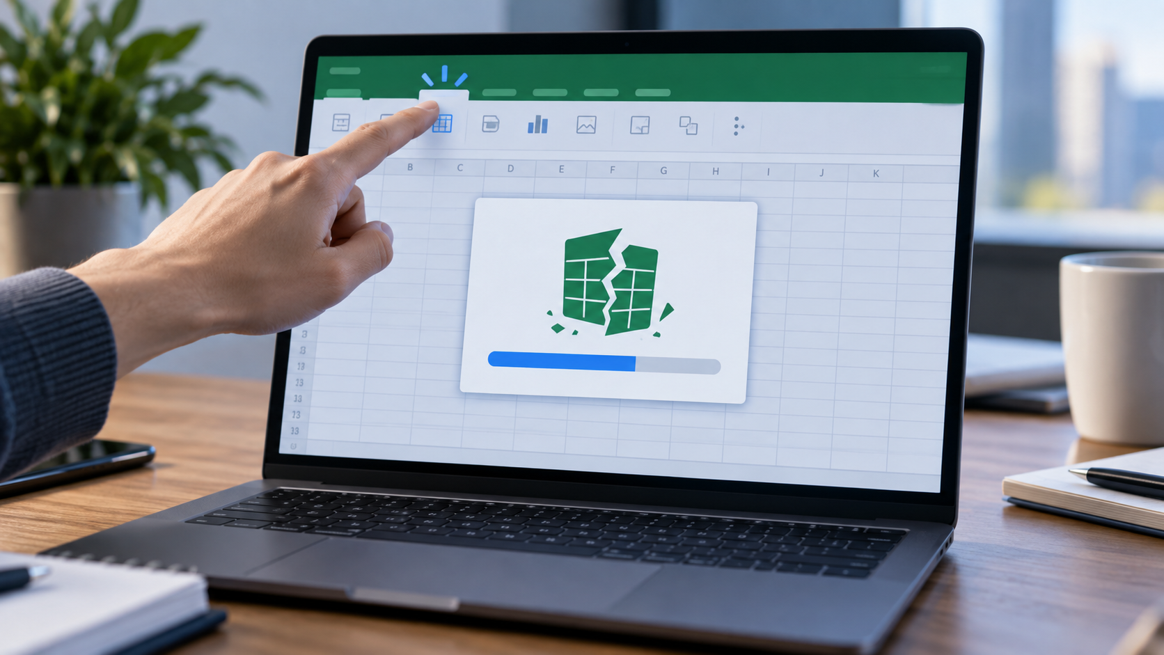 excel crashes when clicking insert tab