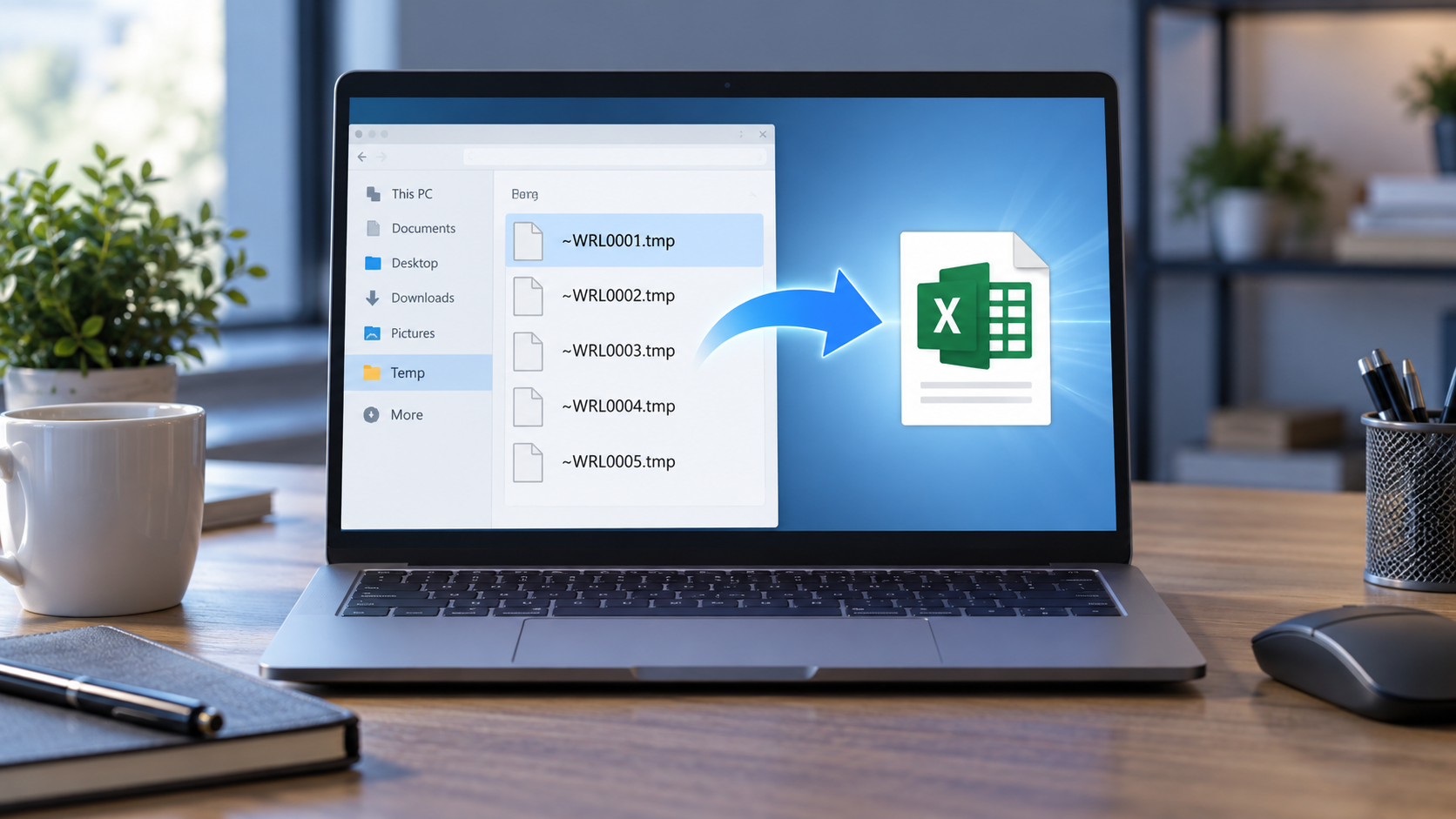 excel tmp file