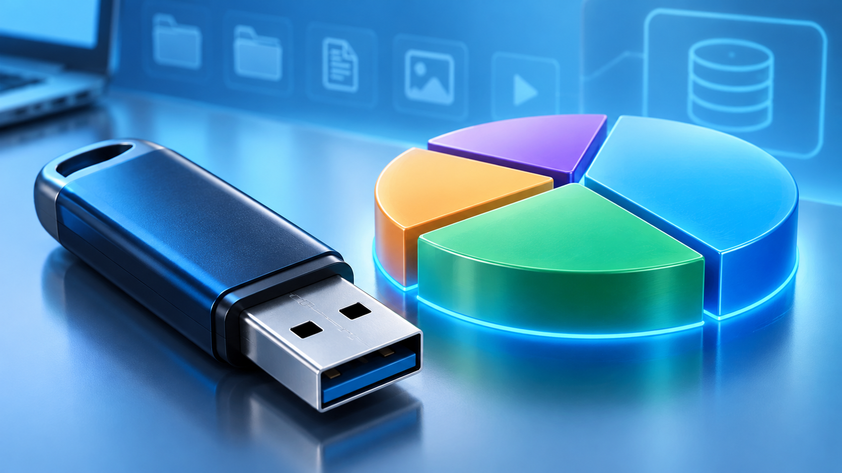 how to partition usb flash